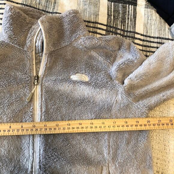 The North Face Osito Fleece Zip Up Jacket Womens Sz M Grey Comfy Soft - Picture 6 of 8